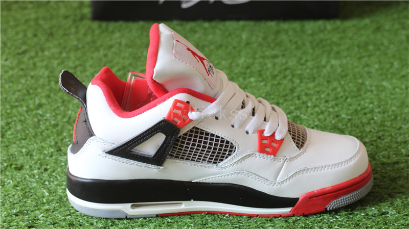 Authentic Air Jordan 4 Retro Fire Red GS